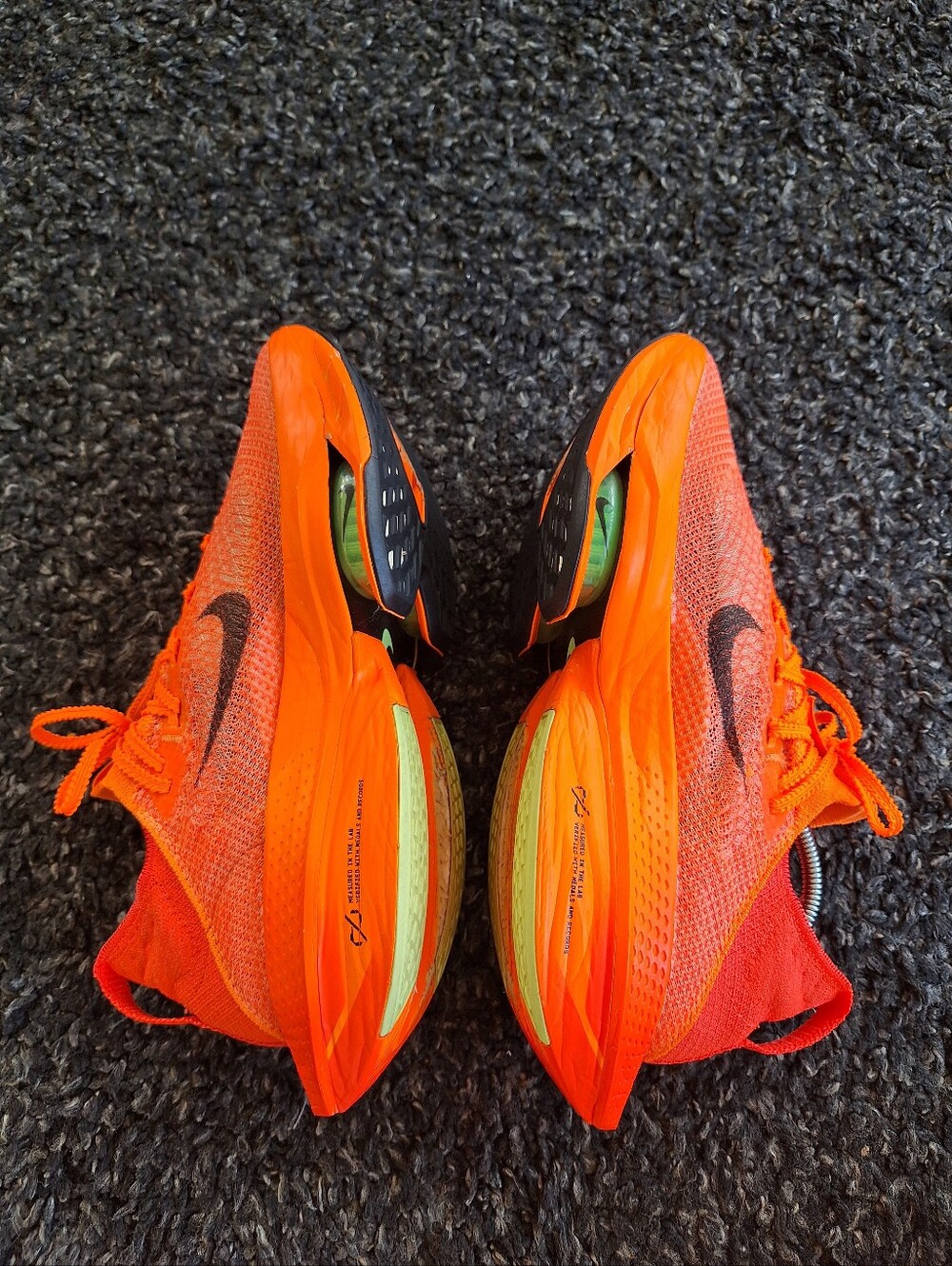 Nike Air Zoom Alphafly NEXT% 2 Women's Shoes Orange/Black AtomKnit US 9.5 - Picture 4 of 14
